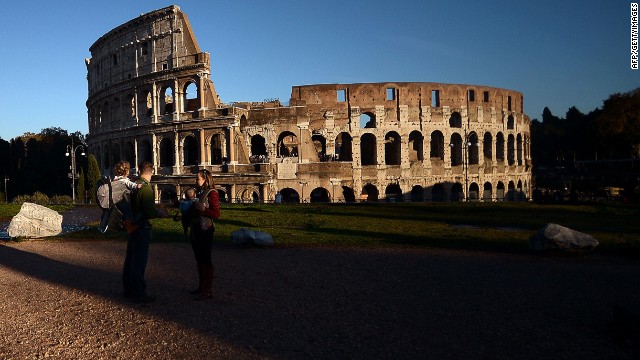 Authorities in Rome slapped a €20,000 fine on a Russian tourist caught carving his name into the Colosseum.