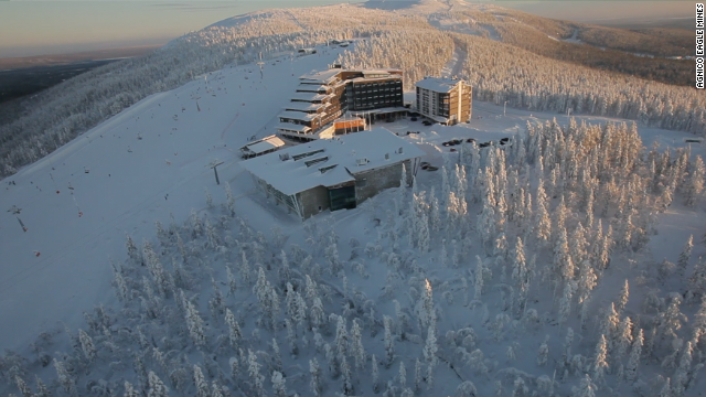 Kittila ski resort sits in the northern region of Norway, an area of Lapland known for reindeers, skiing and freezing cold temperatures much of the year. 