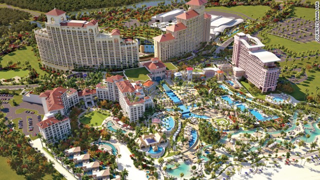 On Nassau, Bahamas', Cable Beach, Baha Mar includes four hotels, a golf course, 30 restaurants and bars, 14 pools and a casino large enough to rival any in Macau.