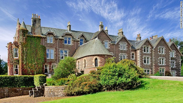 Andy Murray opened his first hotel a few miles from his Scottish hometown, Dunblaine. Surprise! There's a tennis court in Wimbledon colors of blue and purple on the grounds.