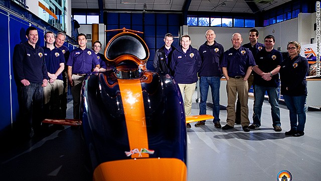 The UK-based team will have worked on the supersonic car for almost 10 years when they make the attempt. The car will cover a mile in 3.6 seconds -- equivalent to 4.5 football pitches laid end to end every second.