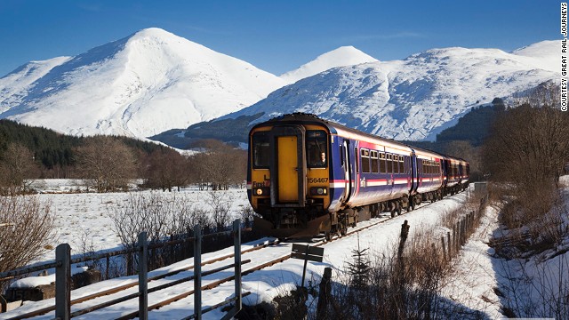 Sit back and relax to a stunning view of the Scottish countryside aboard a train with Rail Discoveries.