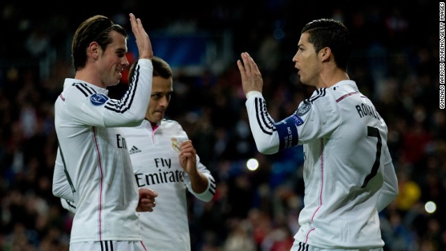 Cristiano Ronaldo and Gareth Bale were both on target as Real Madrid claimed a 19th consecutive victory in all competitions -- a new Spanish record. Real defeated Ludogorets 4-0 in the Spanish capital.