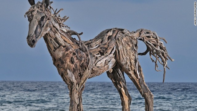 Doran-Webb sources the driftwood from a network of gatherers across the network of islands that make up The Philippines.