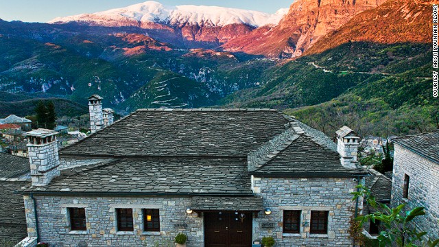 The Aristi Mountain Resort enjoys grand views of the 