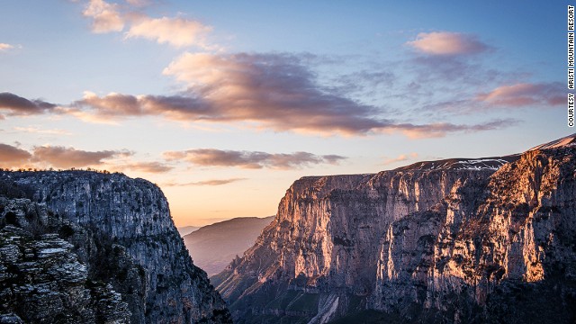 Locals in northwestern Greece's Eprirus region like to take guests to Vikos Canyon in the Aristi Mountains to show off the scenery.