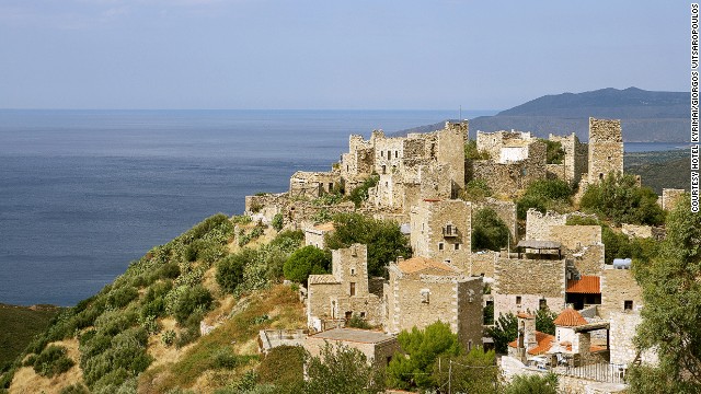 Located in Mani, in southern Greece's Peloponnese region, the Kyrimai Hotel started life in the 1870s as a cluster of commercial buildings.