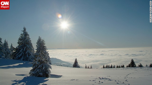 <strong>Kopaonik Mountain</strong>: Slavko Savic grew up on a mountain, and wanted to share the crisp, frosty beauty of <a href='http://ireport.cnn.com/docs/DOC-1191633'>Kopaonik</a>, Serbia's most famous ski resort, with the world. 