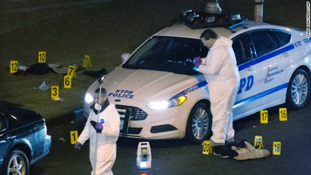  Two NYPD officers fatally shot