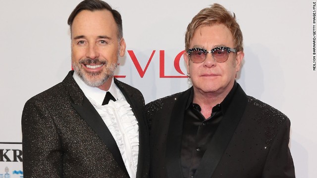 <a href='http://www.cnn.com/2014/12/21/showbiz/elton-john-wedding/index.html' target='_blank'>David Furnish and Sir Elton John married</a> Sunday, December 21, in Britain, where same-sex marriage became legal earlier this year. They had a civil partnership ceremony in 2005, after 12 years together.