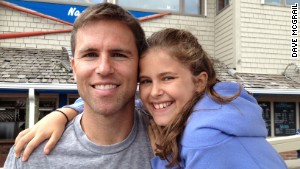 Dave McGrail and his daughter Macy, who\'s now a sixth-grader in middle school.