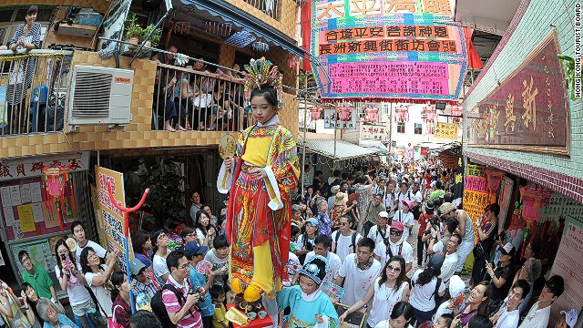 Hong Kong's Cheung Chau Bun Festival in May is perhaps the world's only celebration that stems from a killer plague. 