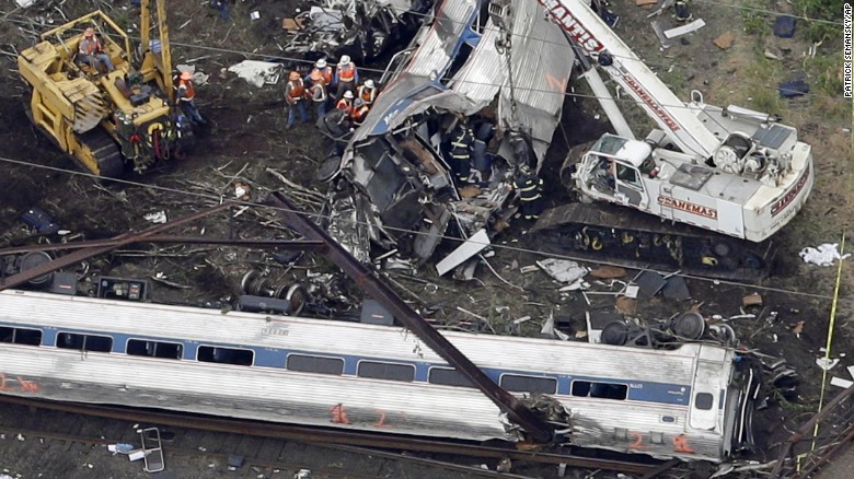 Amtrak train may have been struck by something, conductor tells.