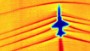 See supersonic jet eclipse the sun