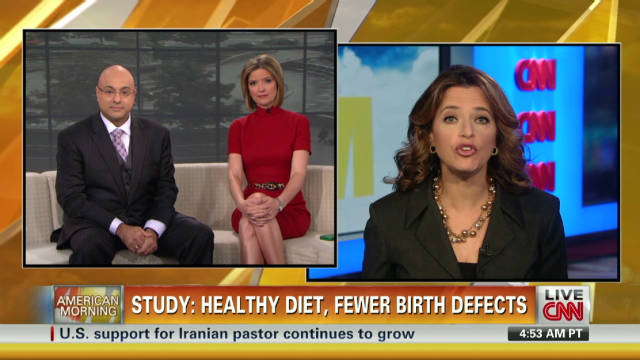 Healthy diet and fewer birth defects
