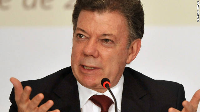 President Juan Manuel Santos made a plea for the end of hostilities. (File) - 111111020014-juan-manuel-santos-story-top