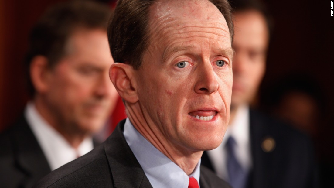 GOP Sen. Toomey won't say if he'll vote for Trump at debate