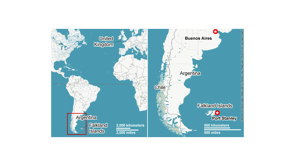 Map: Falkland Islands