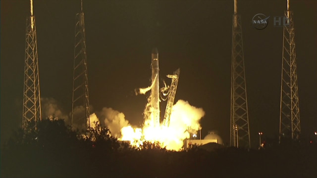 SpaceX blasts off