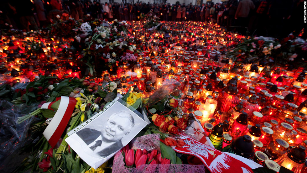 A plane carrying Polish President Lech Kaczynski crashes near the Russian city of Smolensk on April 10, 2010.