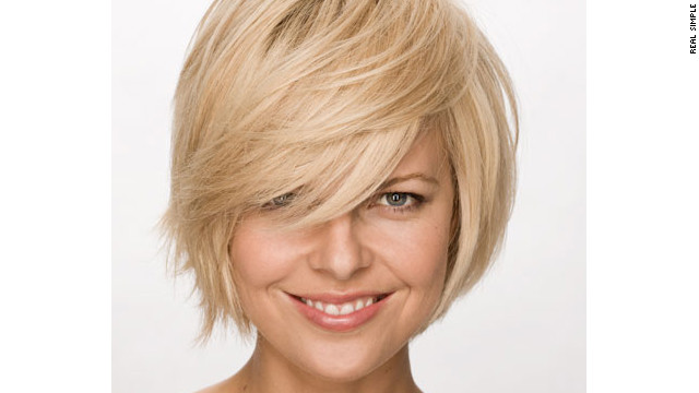 layered bob works well with fine hair.