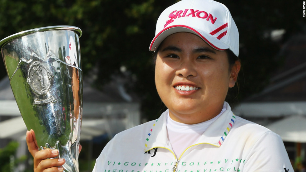 Park Inbee clutches the winning trophy at the Evian Masters after the South Korean&amp;#39 - 120729055736-park-inbee-horizontal-large-gallery