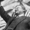 1912: America's youngest president, Theodore Roosevelt (1858-1919), who succeeded William McKinley after his assassination. Roosevelt was a popular leader and the first American to receive the Nobel Peace Prize, which was awarded for his mediation in the Russo-Japanese war. 