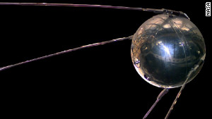 The 1957 Sputnik satellite.