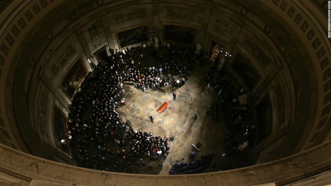 rosa parks funeral open casket