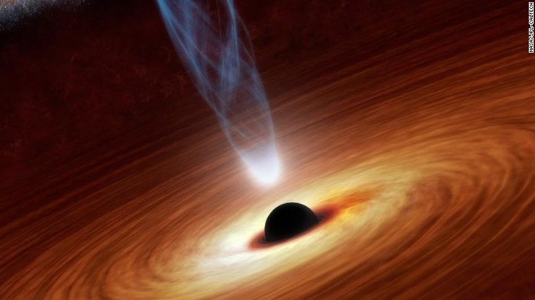 An artist&#39;s impression of what a black hole might look like. In February, researchers in China said they had spotted a super-massive black hole 12 billion times the size of the sun.
