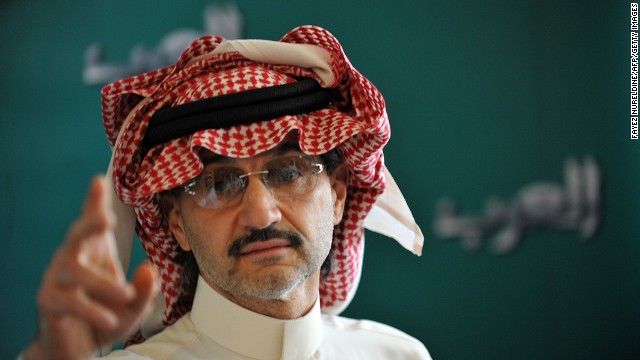 Saudi prince Alwaleed bin Talal speaks during a press conference, on September 13, 2011 - 130415210704-saudi-arabia-prince-alwaleed-bin-talal-story-top