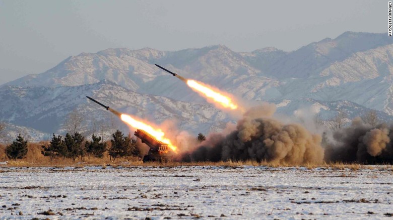 This undated file picture released by KCNA on January 5, 2009 shows an artillery unit conducting a drill at an undisclosed location in North Korea.