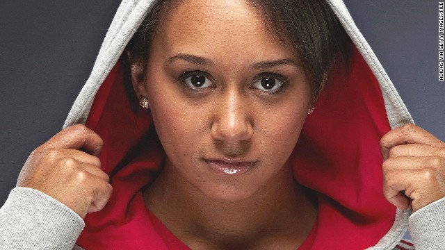 In this handout image from adidas, Team GB weightlifter Zoe Smith pictured in adidas Team - 130522115828-h2h-zoe-smith-tease2-story-top