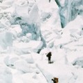The Khumbu Icefall is also where expedition member Jake Breitenbach lost his life when the ice became unstable and buried him (not pictured).