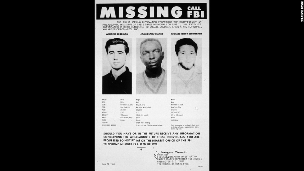 Three young civil rights workers were murdered in 1964 in Mississippi while trying to register black voters. The infamous murders showed that segregationists were willing to kill to keep African-Americans from voting.