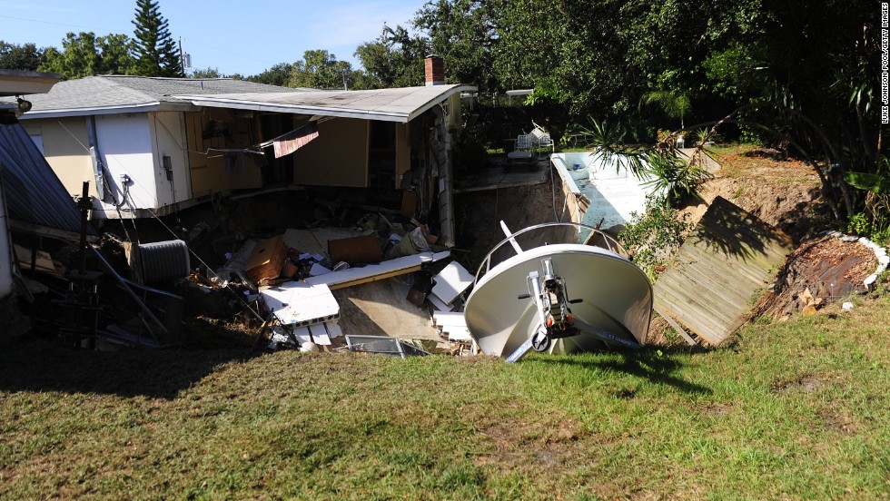 Sinkhole In Florida Swallows Up House Threatens Others