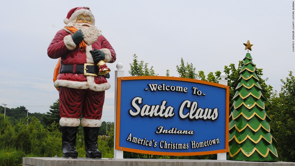 The town of Santa Claus was originally called Santa Fe, but that&#39;s not half as much fun. 