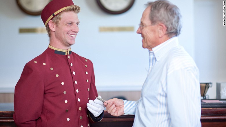 What is a standard tip for a bellman?