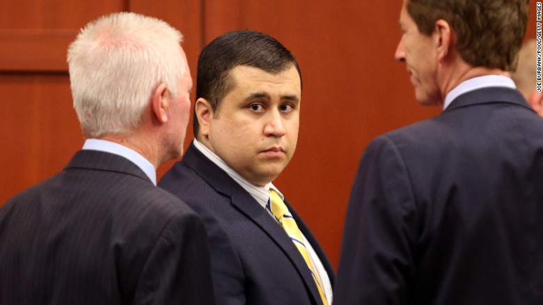 George Zimmerman appears in court in 2013 in the case of the death of Trayvon Martin.