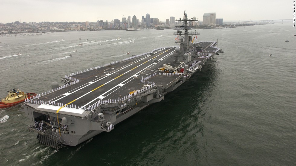 Tuned-up Navy carrier gets test drive