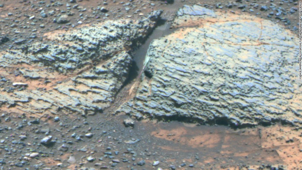 A 2014 study with data from Opportunity suggests that water in the Endeavour Crater region would have been more favorable to microbial life before rather than after the crater formed. This rock is from an area known as Whitewater Lake, part of the crater's rim.