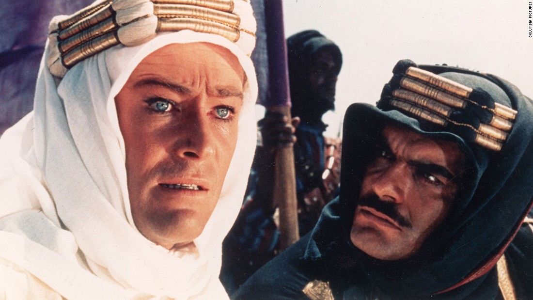 Omar Sharif, who &lt;a href=&quot;http://www.cnn.com/2015/07/10/entertainment/omar-sharif-dies/index.html&quot;&gt;died Friday, July 10, at 83&lt;/a&gt;, rose to international stardom with his performance opposite Peter O&#39;Toole, left, in &quot;Lawrence of Arabia&quot; (1962). His work earned him a Golden Globe win and an Oscar nomination. 