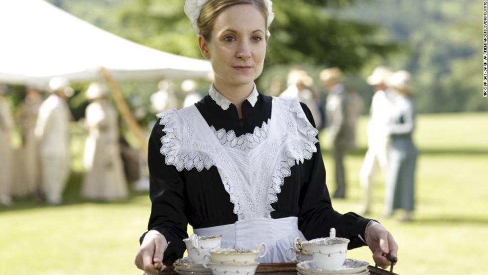 Actress Joanne Froggatt who stars as lady&#39;s maid Anna Bates in the period drama &quot;Downton Abbey.&quot;