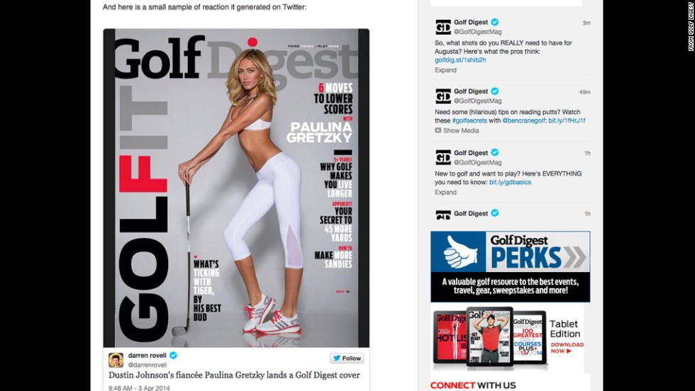 Paulina Gretzkys Controversial Golf Digest Cover