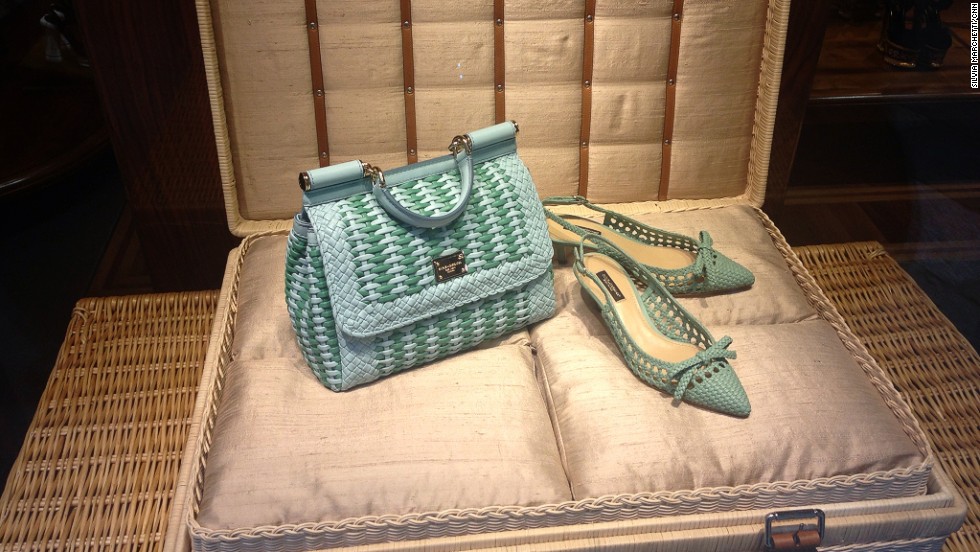 Shhh. That's the sound of women admiring wearable art on Via della Spiga.