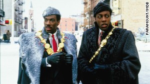 Eddie Murphy, left, in the movie, Coming to America. 