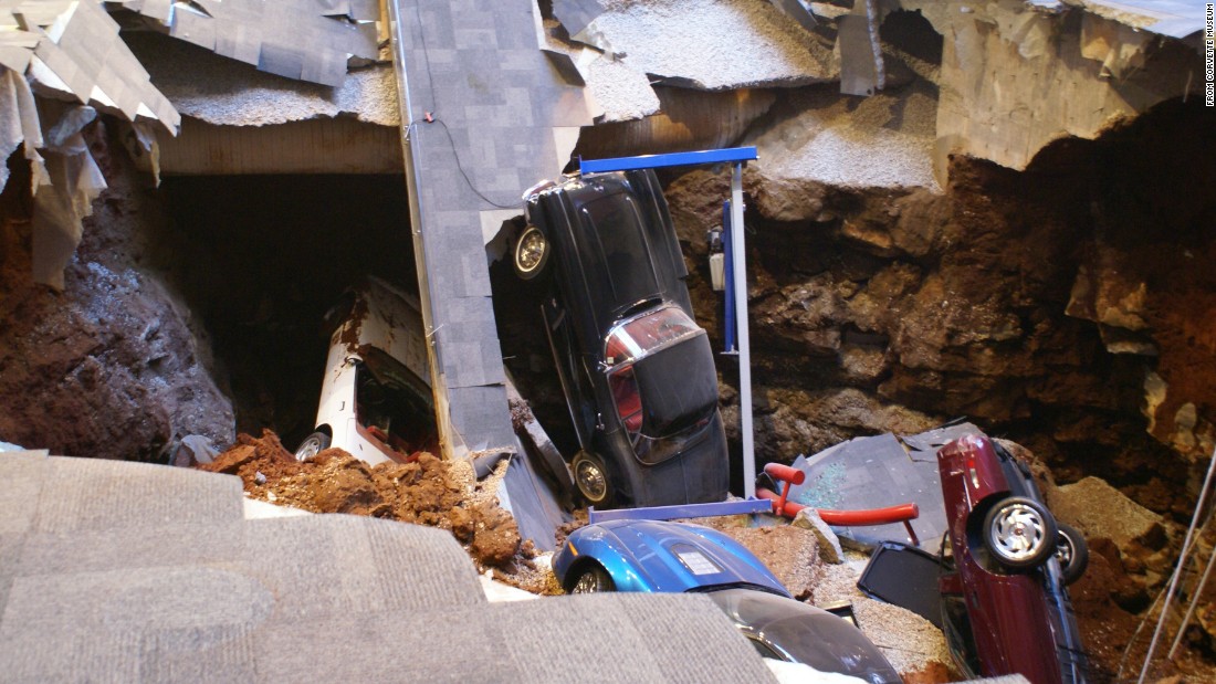 You should see this sinkhole Corvette now