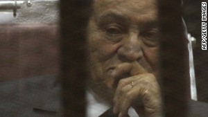 Hosni Mubarak -- seen here while on trial in May 2014 -- was taken into custody shortly after his ouster as Egypt&#39;s president.