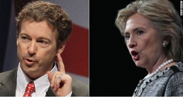 Rand Paul lanza un sitio web en contra de Hillary Clinton