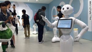 &#39;Pepper&#39;, a robot capable of emotionally evolving and responding to its user&#39;s mood sold out in a minute during its consumer release on June 20, 2015.